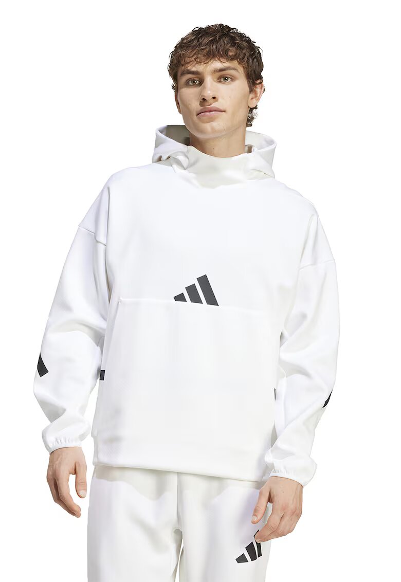 adidas Sportswear Hanorac cu buzunar kangaroo Z.N.E. - Alb
