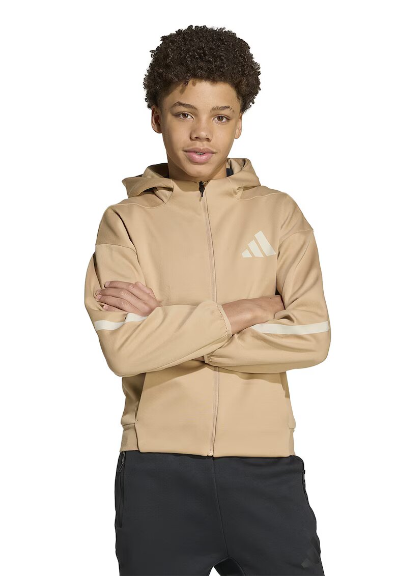 adidas Sportswear Hanorac cu fermoar Z.N.E. - Bej