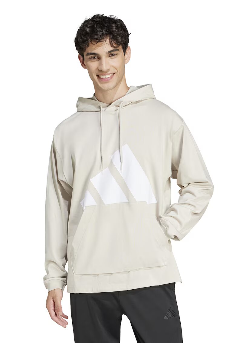 adidas Sportswear Hanorac cu imprimeu logo - Alb/Crem