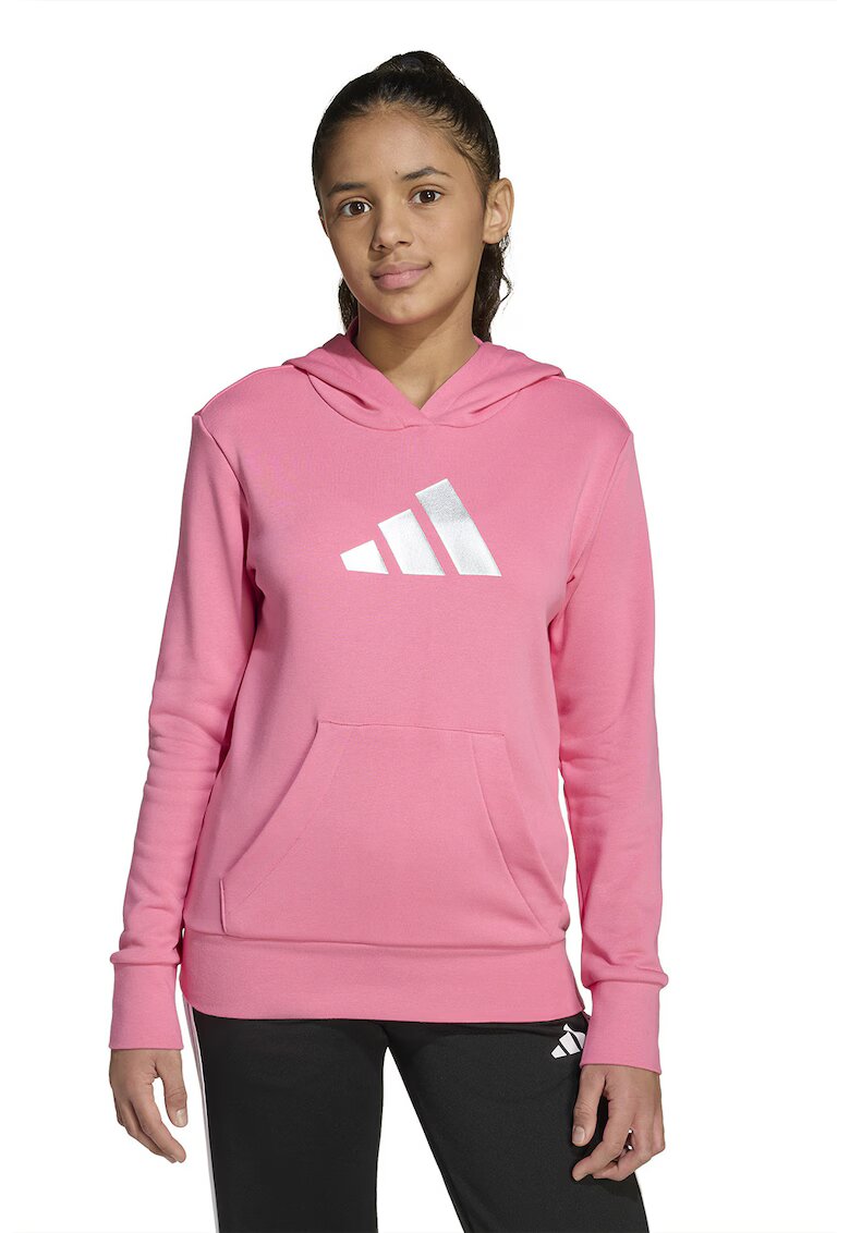 adidas Sportswear Hanorac cu logo contrastant - Roz