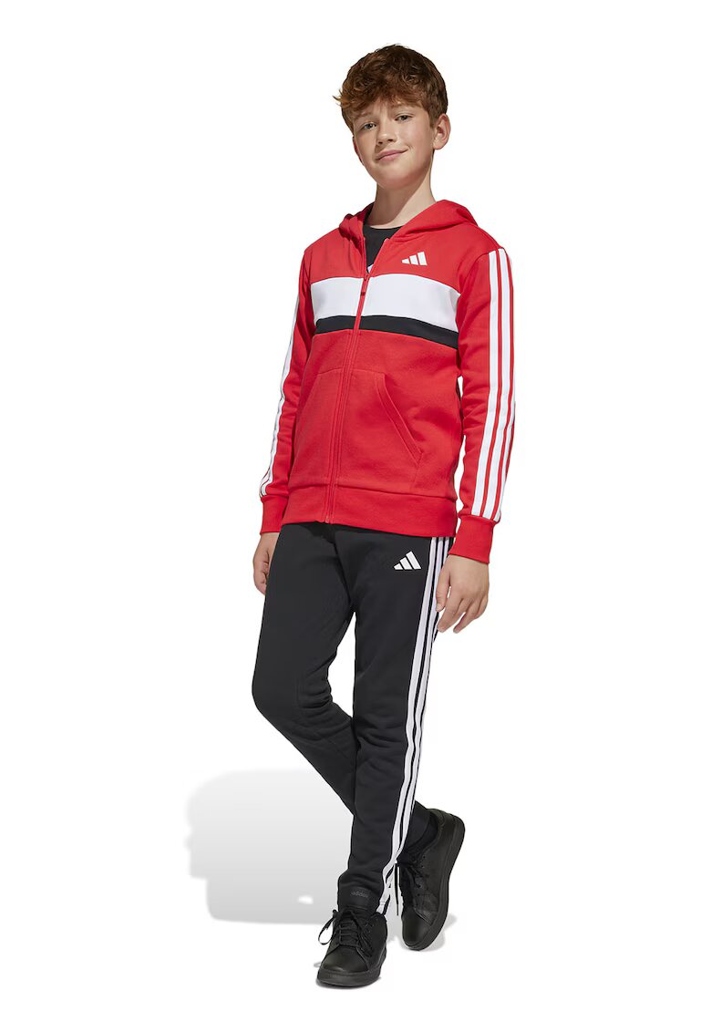 adidas Sportswear Hanorac cu maneci lungi si model logo - Rosu/Alb/Negru