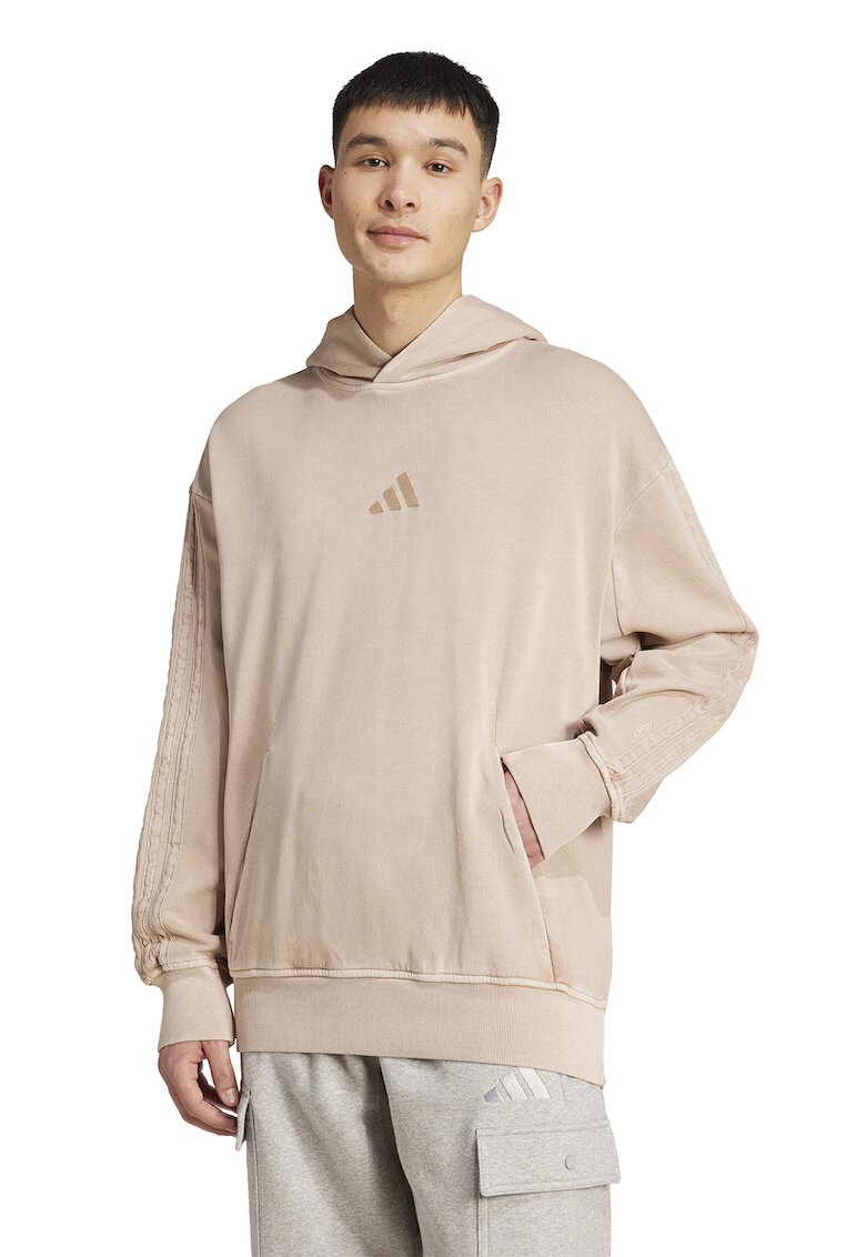 adidas Sportswear Hanorac de bumbac cu logo - Bej deschis