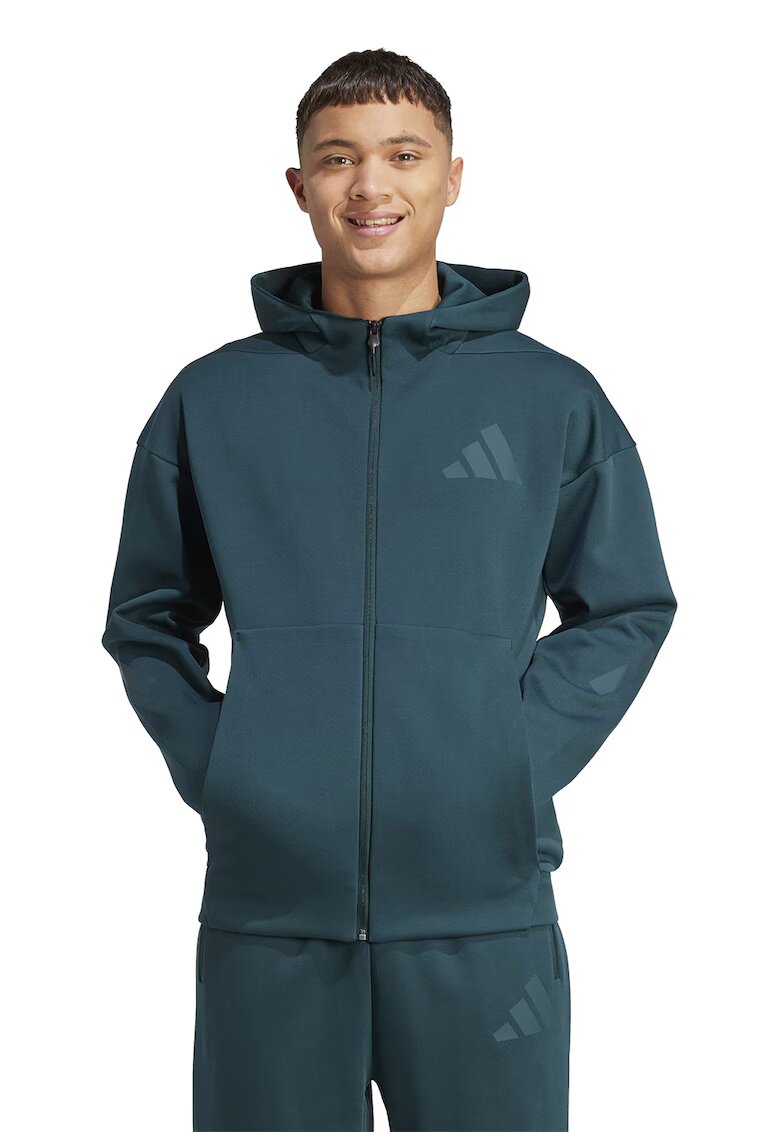 adidas Sportswear Hanorac lejer cu fermoar Z.N.E. - Albastru inchis/Albastru petrol