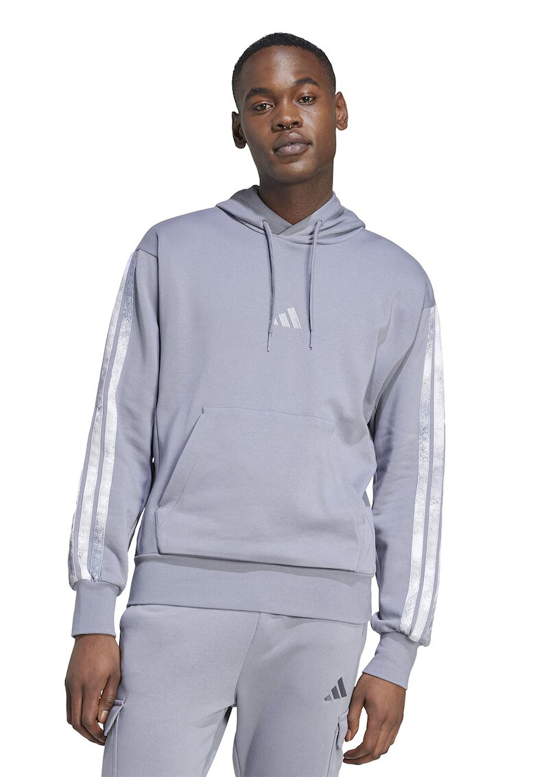 adidas Sportswear Hanorac regular fit din amestec de bumbac - Alb/Gri deschis