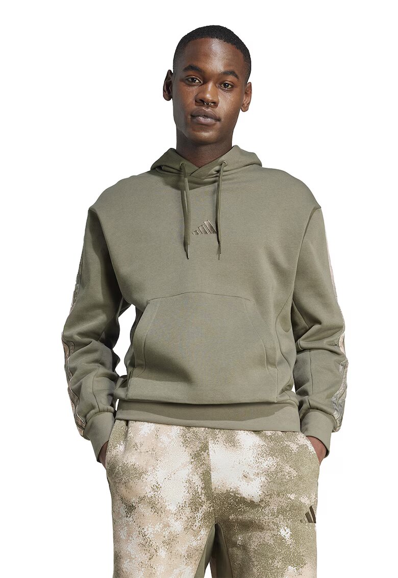 adidas Sportswear Hanorac regular fit din amestec de bumbac - Auriu/Kaki