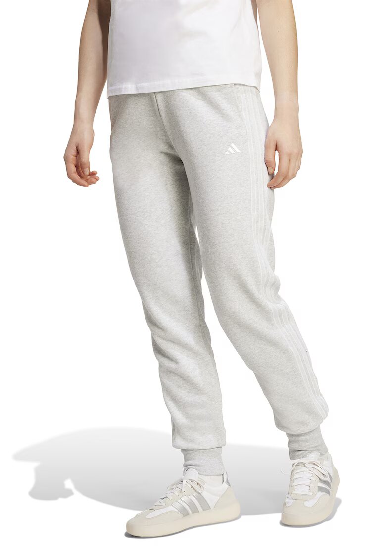adidas Sportswear Pantaloni cu logo si buzunare laterale - Gri deschis melange
