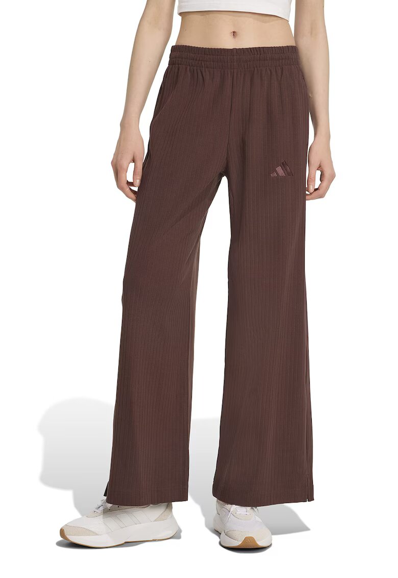adidas Sportswear Pantaloni de trening cu croiala ampla - Maro inchis