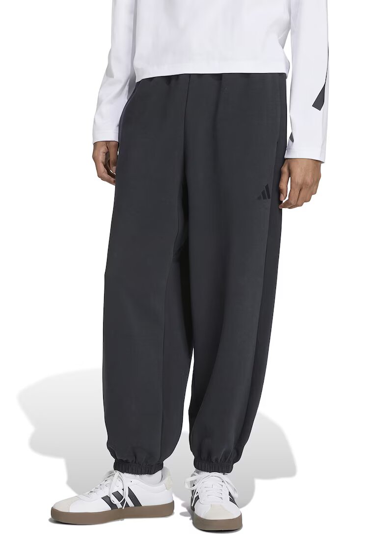 adidas Sportswear Pantaloni de trening din amestec de modal cu snururi - Negru