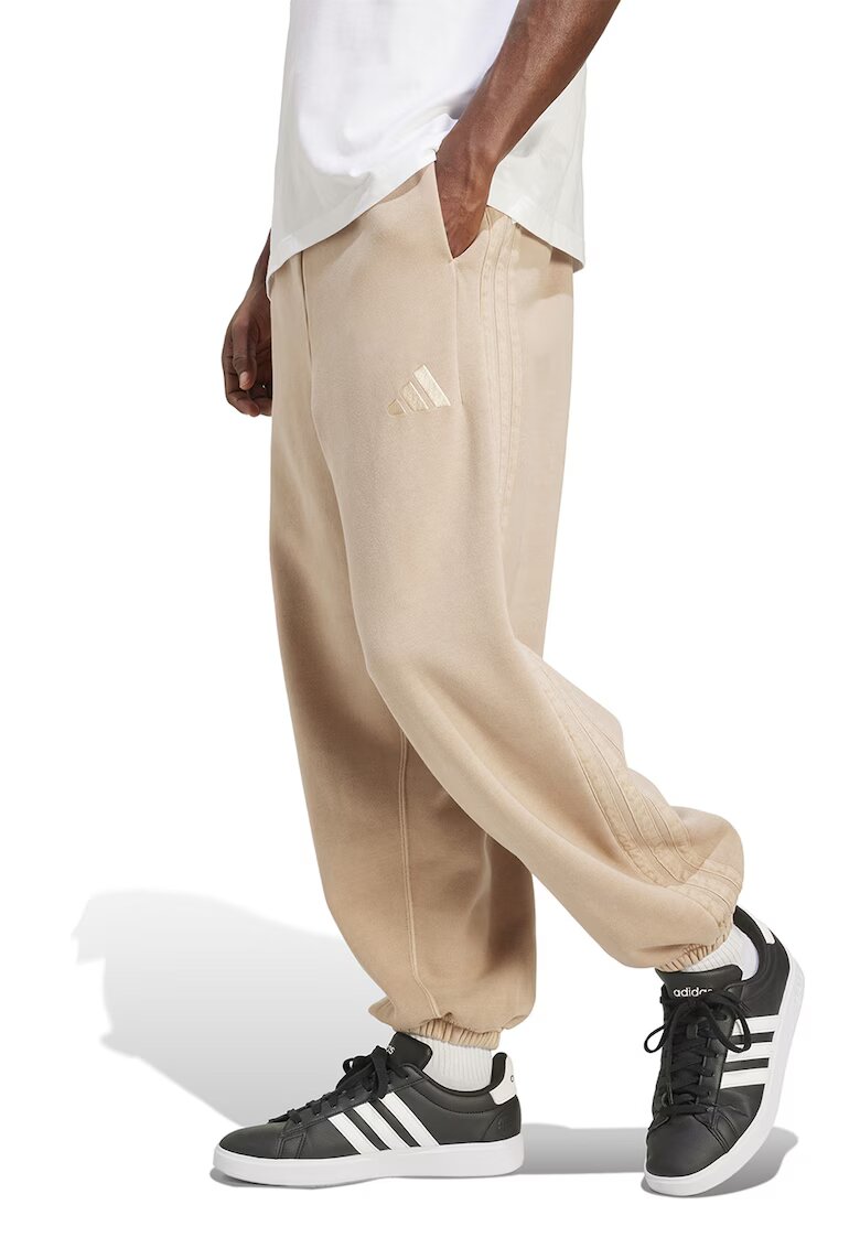 adidas Sportswear Pantaloni de trening lejeri cu logo - Bej deschis