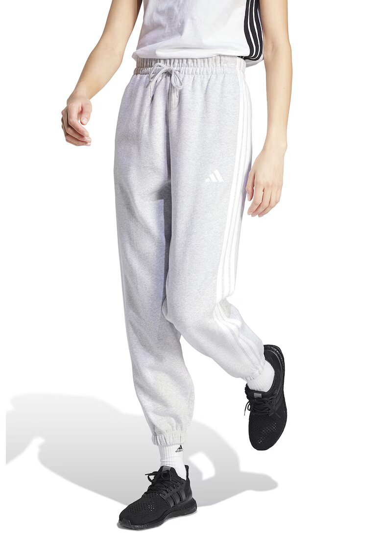 adidas Sportswear Pantaloni de trening lejeri cu talie inalta Essentials - Alb/Gri deschis