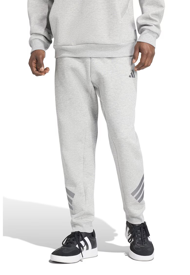 adidas Sportswear Pantaloni de trening regular fit cu logo - Gri deschis melange
