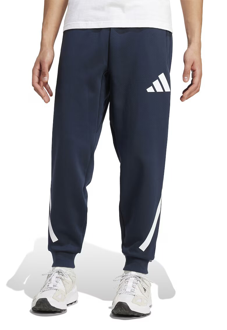 adidas Sportswear Pantaloni de trening relaxed fit cu snur Z.N.E. - Alb/Albastru ultramarin