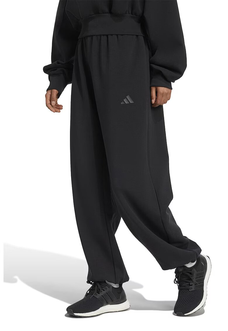 adidas Sportswear Pantaloni de trening relaxed fit Soft Lux - Negru
