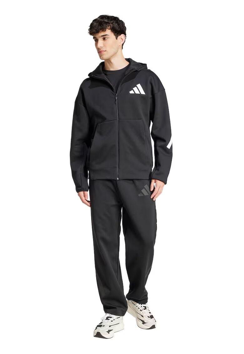 adidas Sportswear Pantaloni de trening relaxed fit Z.N.E. - Negru/Negru stins