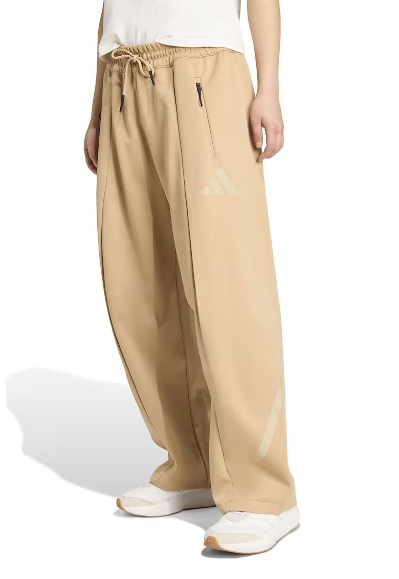 adidas Sportswear Pantaloni relaxed fit de trening cu pensa frontala Z.N.E - Bej