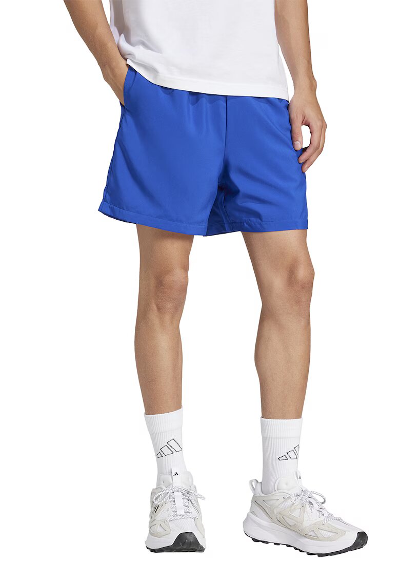 adidas Sportswear Pantaloni scurti cu buzunare laterale - Negru/Albastru royal