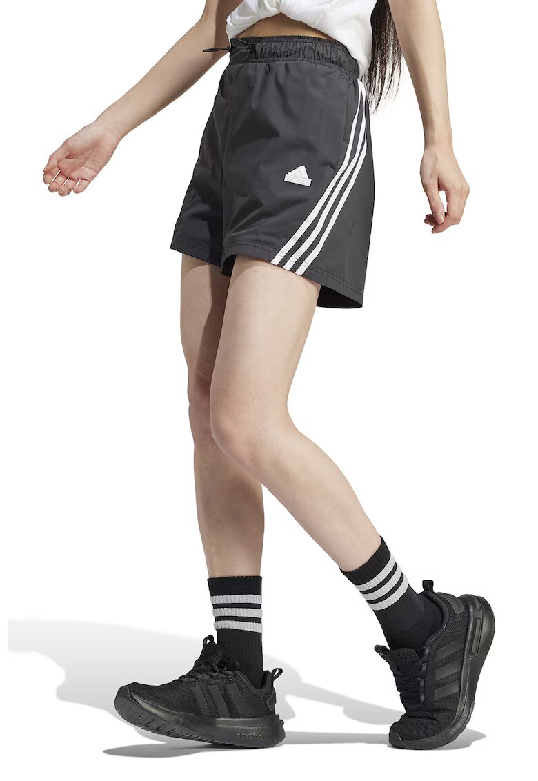 adidas Sportswear Pantaloni scurti cu snur in talie Future Icons - Alb/Negru