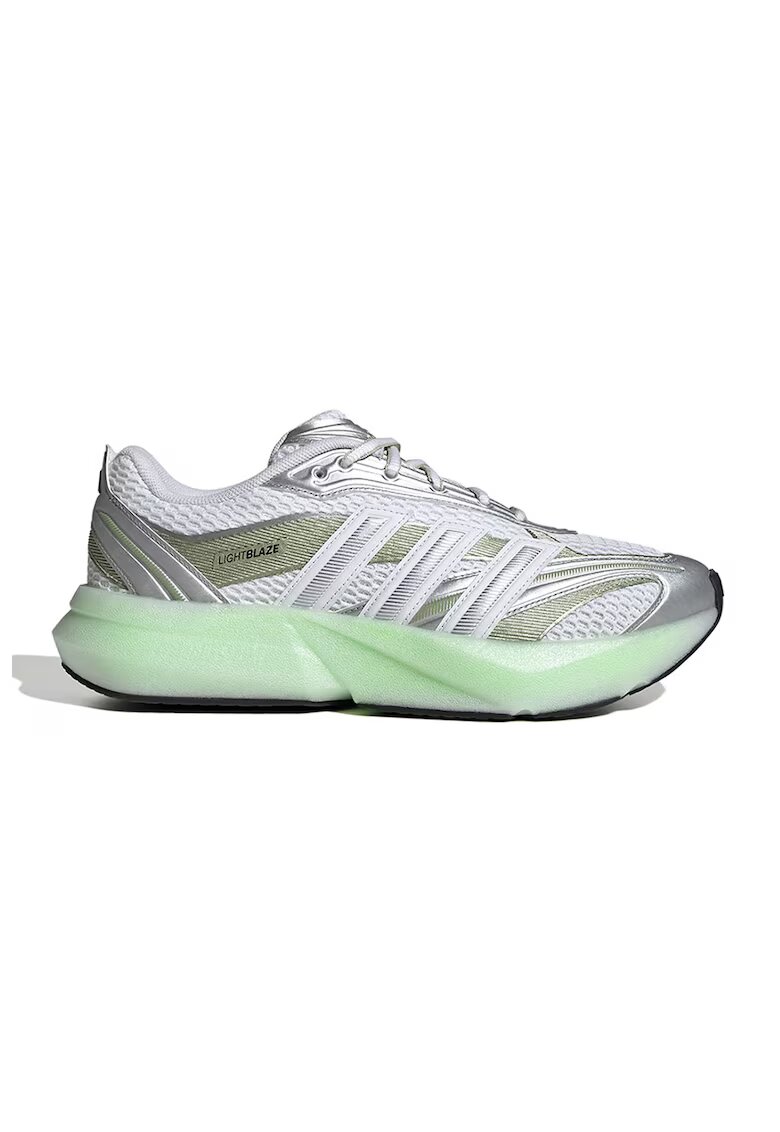 adidas Sportswear Pantofi din material textil cu aspect metalizat Lightblaze Glow - Alb/Gri deschis/Verde pal