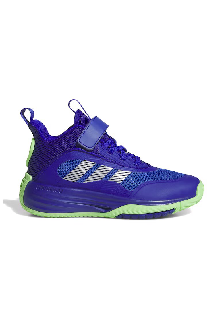 adidas Sportswear Pantofi Own The Game 3.0 cu bareta velcro pentru baschet - Albastru royal/Verde lime