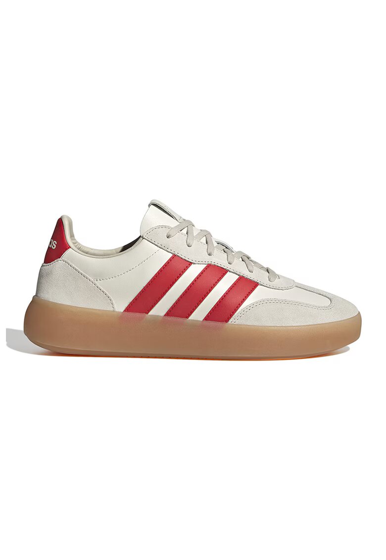 adidas Sportswear Pantofi sport Barreda Decode de piele si piele intoarsa cu logo contrastant - Rosu/Alb murdar