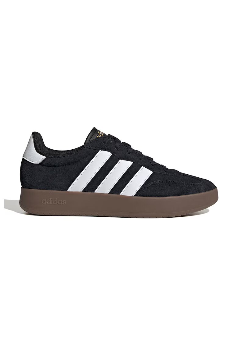 adidas Sportswear Pantofi sport Barreda din piele intoarsa cu insertii din piele ecologica - Alb/Negru