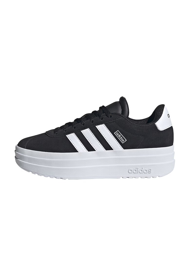 adidas Sportswear Pantofi sport Court Bold din piele intoarsa cu talpa flatform - Negru
