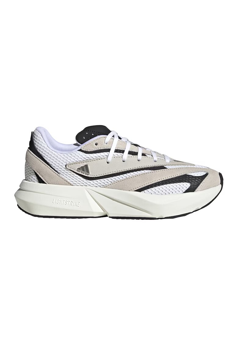 adidas Sportswear Pantofi sport cu insertii de piele intoarsa Lightblaze - Alb fildes/Negru