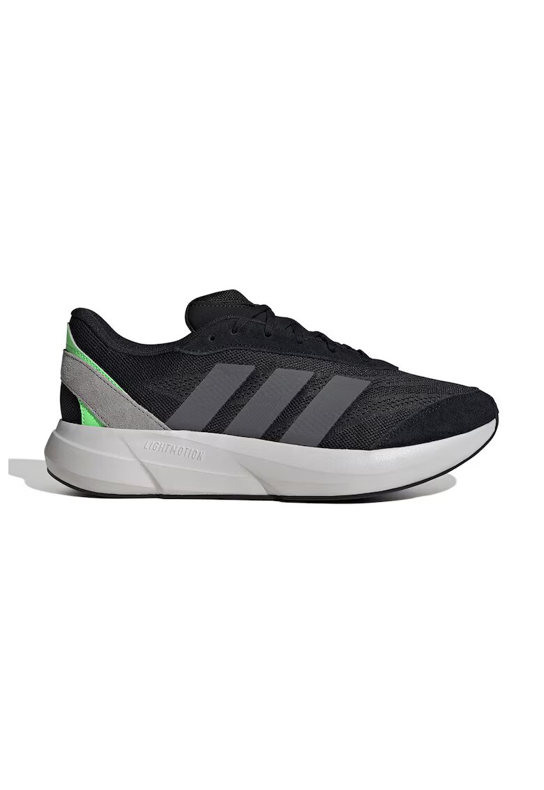 adidas Sportswear Pantofi sport cu insertii de piele intoarsa Lightshift - Negru/Gri/Verde lime