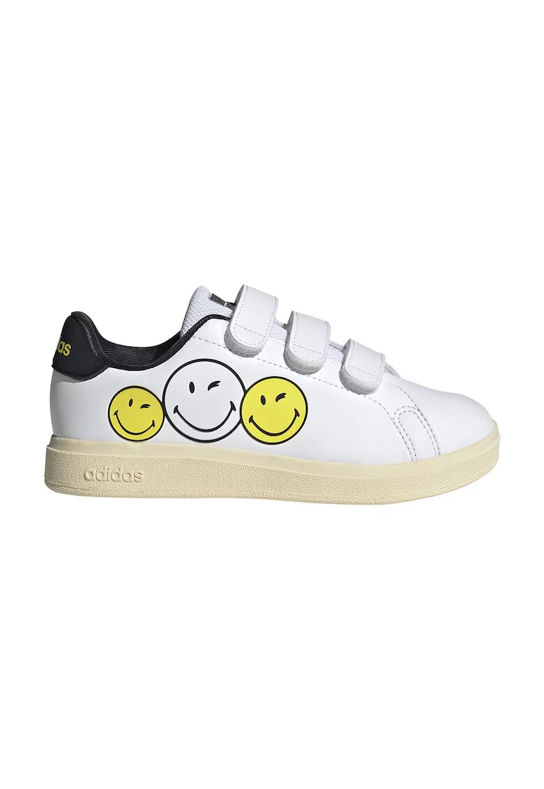 adidas Sportswear Pantofi sport cu velcro Advantage Smiley - Alb/Negru