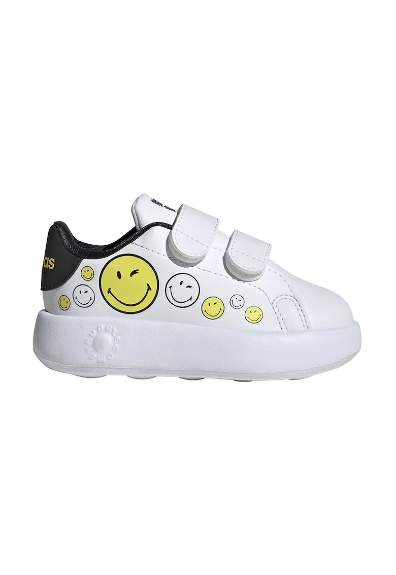 adidas Sportswear Pantofi sport cu velcro Advantage Smiley - Alb/Negru