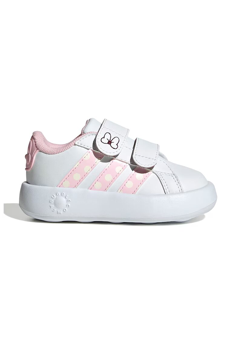 adidas Sportswear Pantofi sport cu velcro Minnie Mouse Grand - Alb/Roz deschis