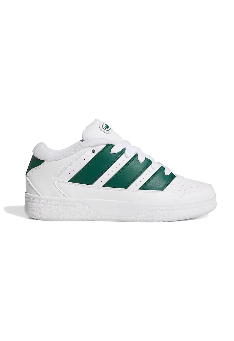 adidas Sportswear Pantofi sport de piele ecologica cu detalii perforate Breakstar - Verde englez/Crem