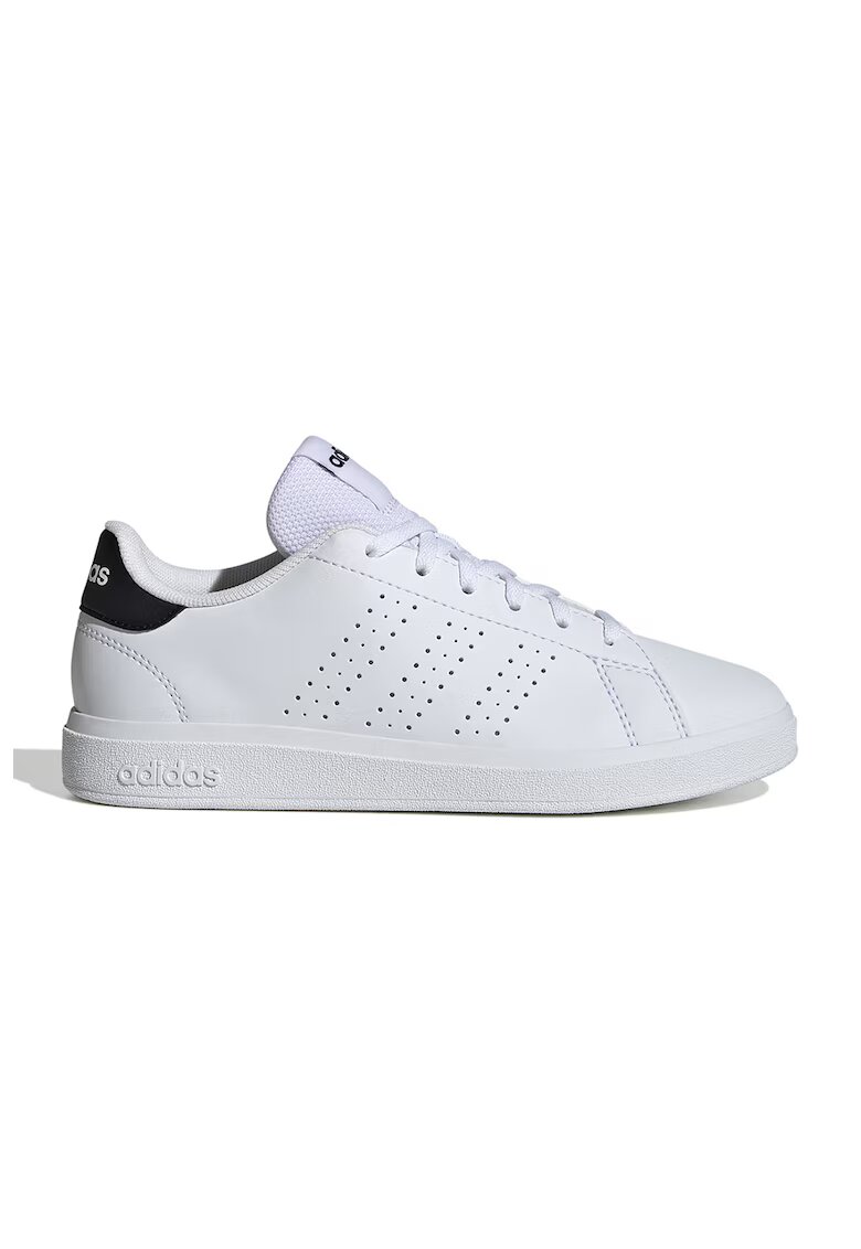 adidas Sportswear Pantofi sport de piele ecologica cu perforatii Advantage Base 2.0 - Alb/Negru