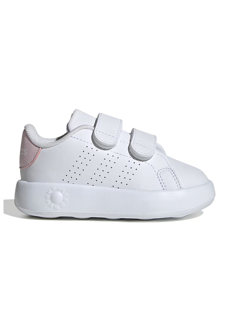 adidas Sportswear Pantofi sport de piele ecologica cu velcro Advantage - Alb