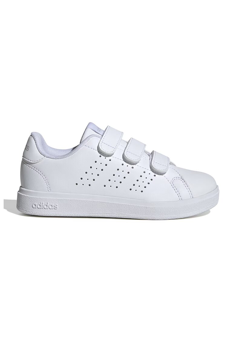 adidas Sportswear Pantofi sport de piele ecologica cu velcro Advantage Base 2.0 - Alb optic