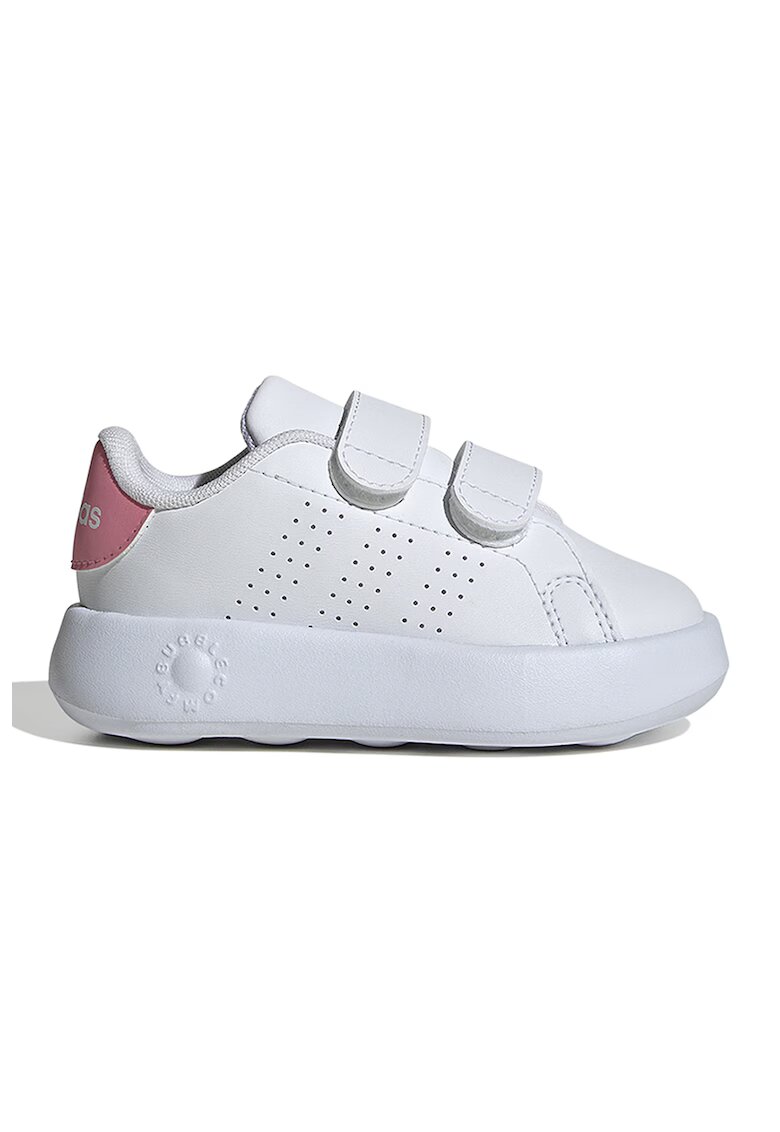 adidas Sportswear Pantofi sport de piele ecologica cu velcro Advantage - Roz deschis/Alb optic