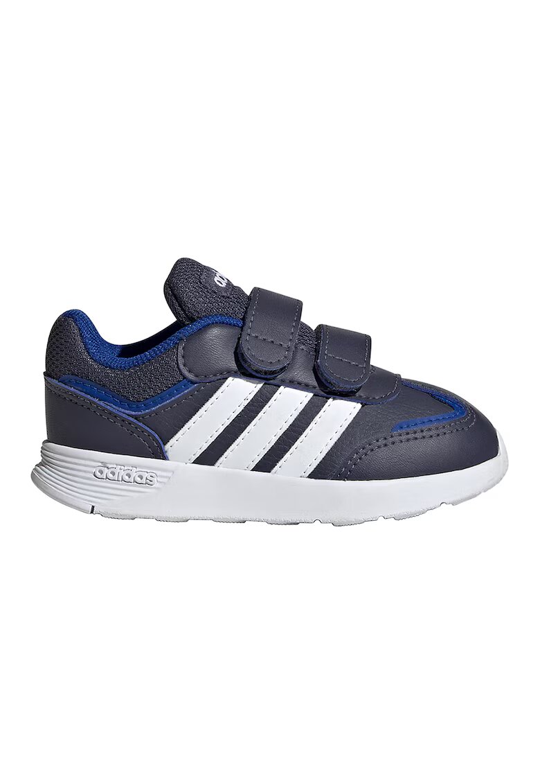 adidas Sportswear Pantofi sport de piele ecologica cu velcro Tensaur - Alb/Albastru ultramarin