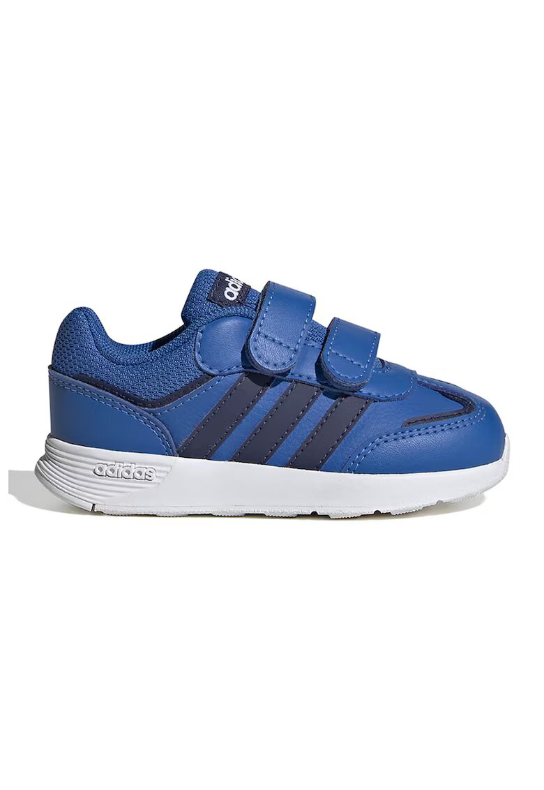 adidas Sportswear Pantofi sport de piele ecologica cu velcro Tensaur - Negru/Albastru inchis