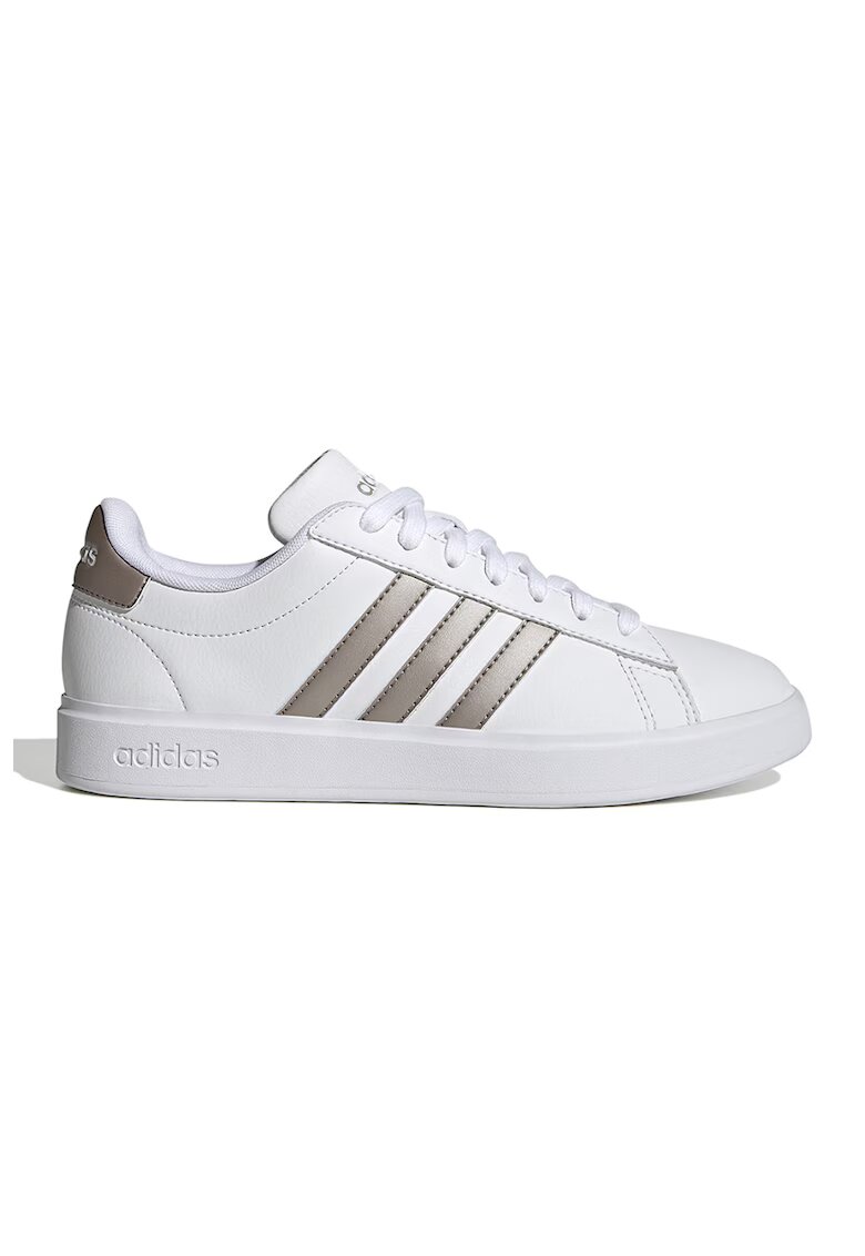 adidas Sportswear Pantofi sport de piele ecologica Grand Court 2.0 - Alb/Argintiu