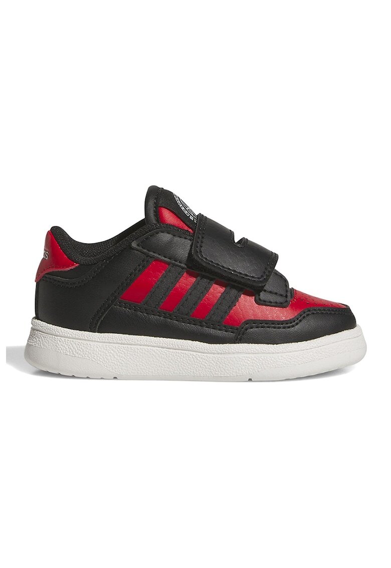 adidas Sportswear Pantofi sport din piele ecologica cu inchidere velcro Rapid Court - Rosu/Negru