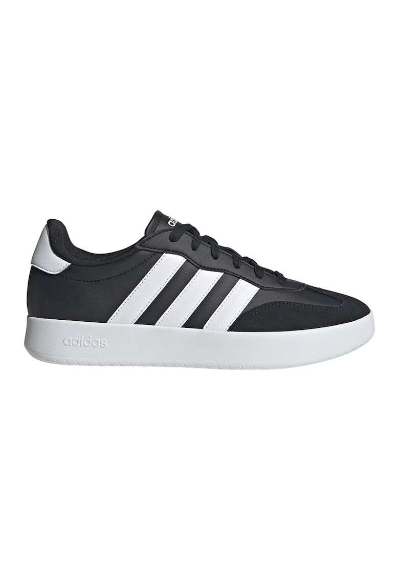 adidas Sportswear Pantofi sport din piele ecologica cu insertii din piele intoarsa Barreda - Negru/Alb optic