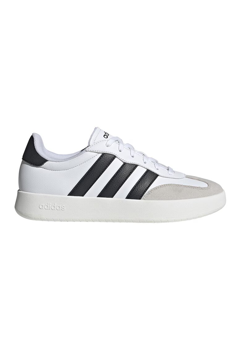 adidas Sportswear Pantofi sport din piele ecologica cu insertii din piele intoarsa Barreda - Negru/Gri deschis/Alb optic