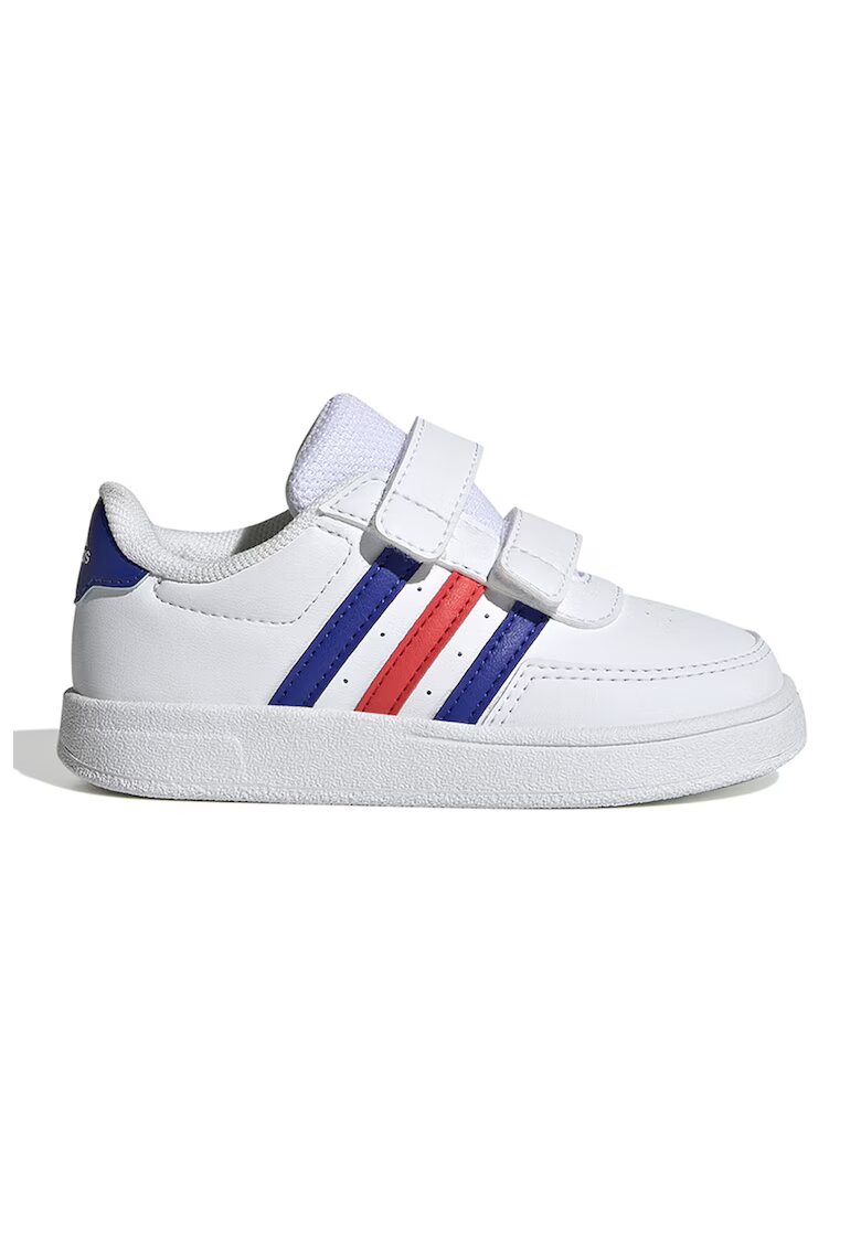 adidas Sportswear Pantofi sport din piele ecologica cu velcro Breaknet 2.0 - Rosu/Alb/Albastru royal