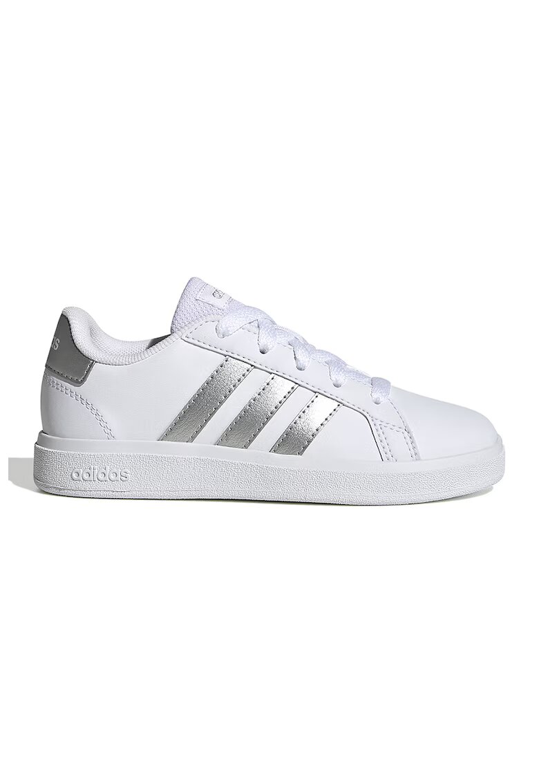 adidas Sportswear Pantofi sport din piele ecologica Grand Court 2.0 - Alb/Argintiu