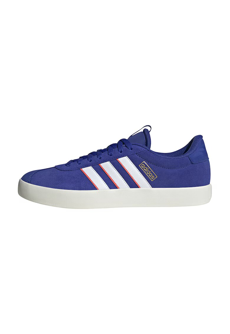 adidas Sportswear Pantofi sport din piele intoarsa VL Court 3.0 - Alb/Albastru indigo