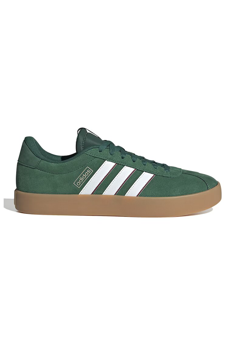adidas Sportswear Pantofi sport din piele intoarsa VL Court 3.0 - Alb/Verde feriga