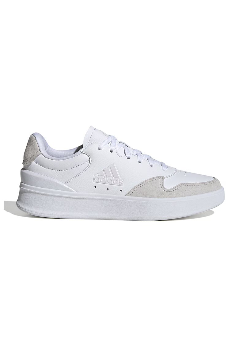 adidas Sportswear Pantofi sport din piele si piele intoarsa Kantana - Alb/Grej