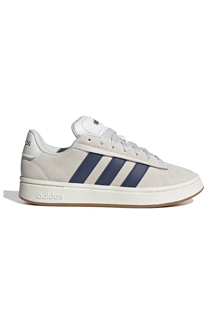 adidas Sportswear Pantofi sport Grand Court Alpha de piele intoarsa - Albastru inchis/Bej deschis