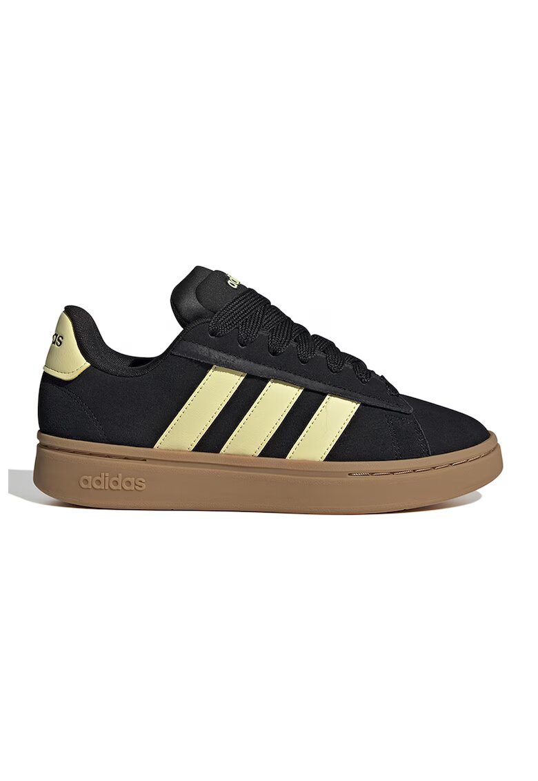 adidas Sportswear Pantofi sport Grand Court Alpha de piele intoarsa ecologica - Negru/Galben pai