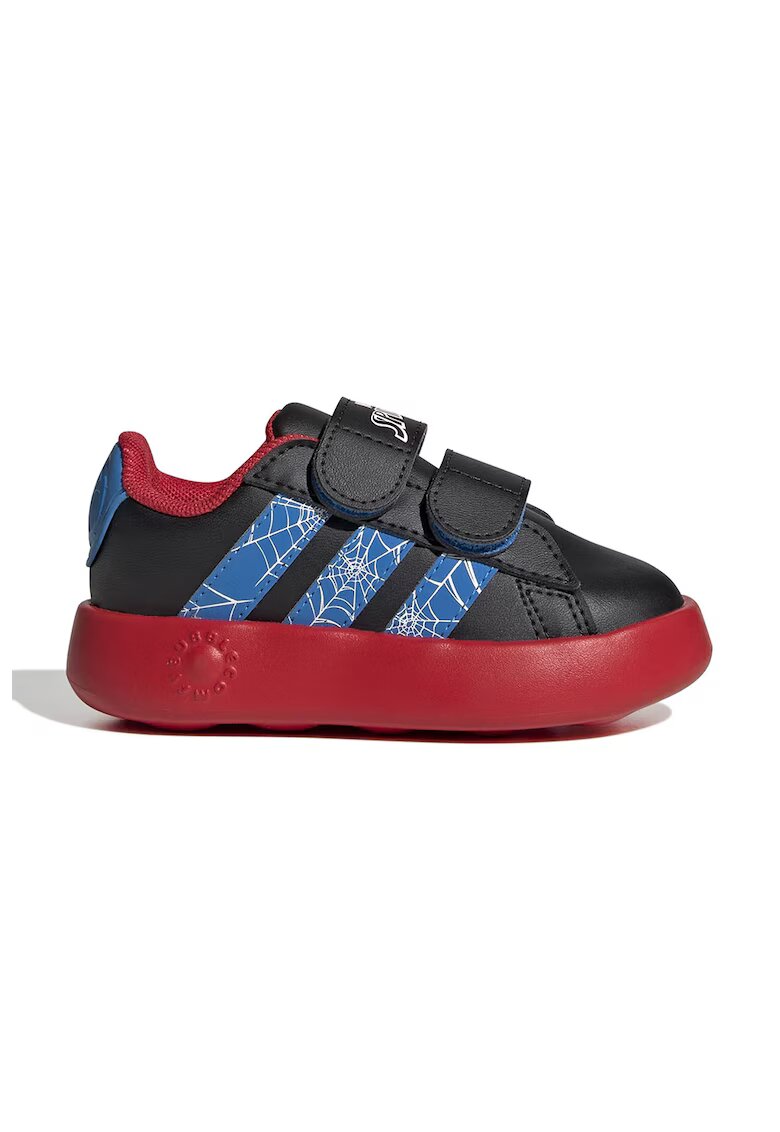 adidas Sportswear Pantofi sport Grand Court cu model Spider-Man - Negru/Rosu vermillion/Albastru deschis